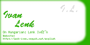 ivan lenk business card